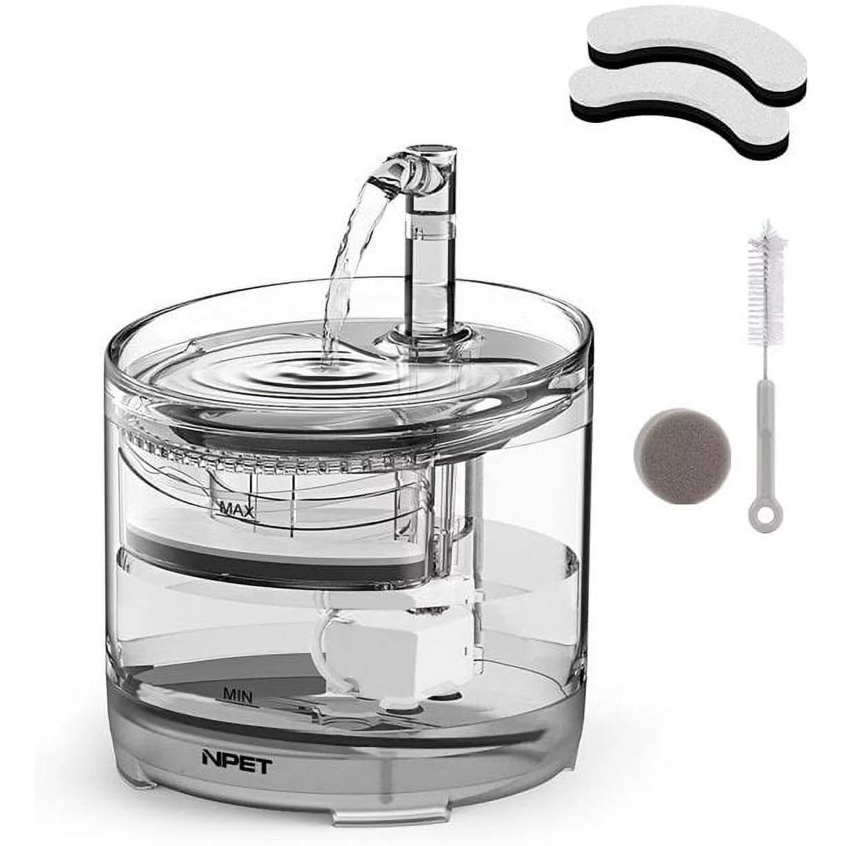 50Oz/1.5L Pet Fountain Automatic Water Fountain for Dogs and Cats