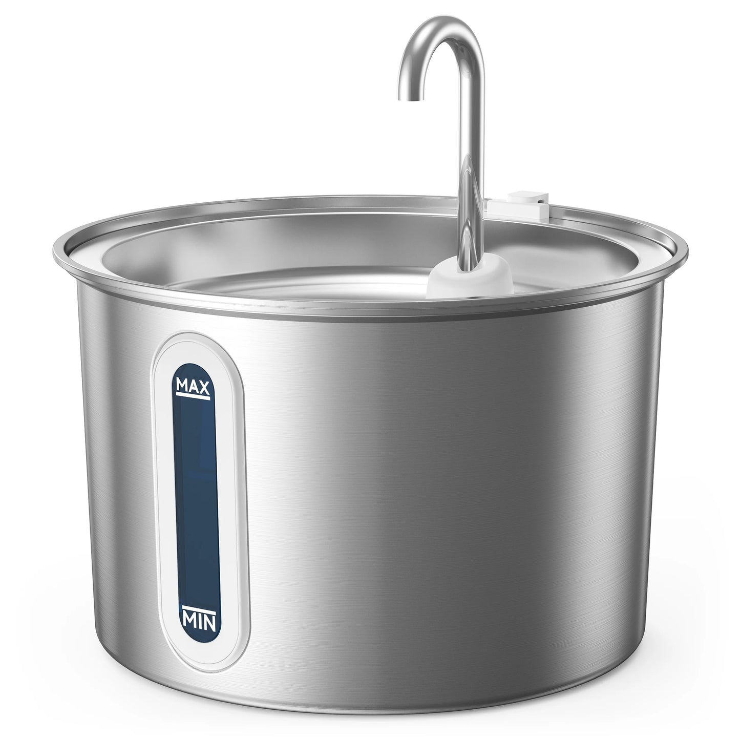 PWF-001 304 Stainless Steel Cat Water Fountain, 2L Water Fountains for Cats Indoor - Silver